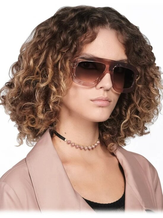 Dior Women Sunglasses Transparent Pink Gradient Shield DIORSIGNATURE M1U 40F1 main image 5